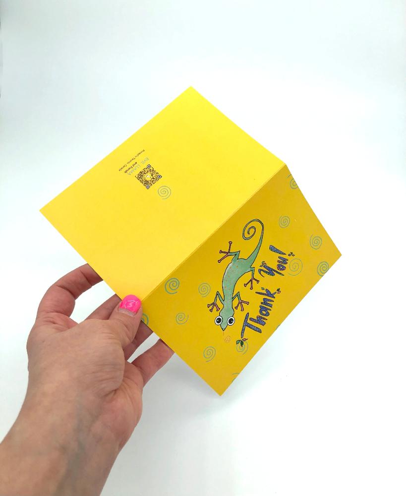thank you gecko card