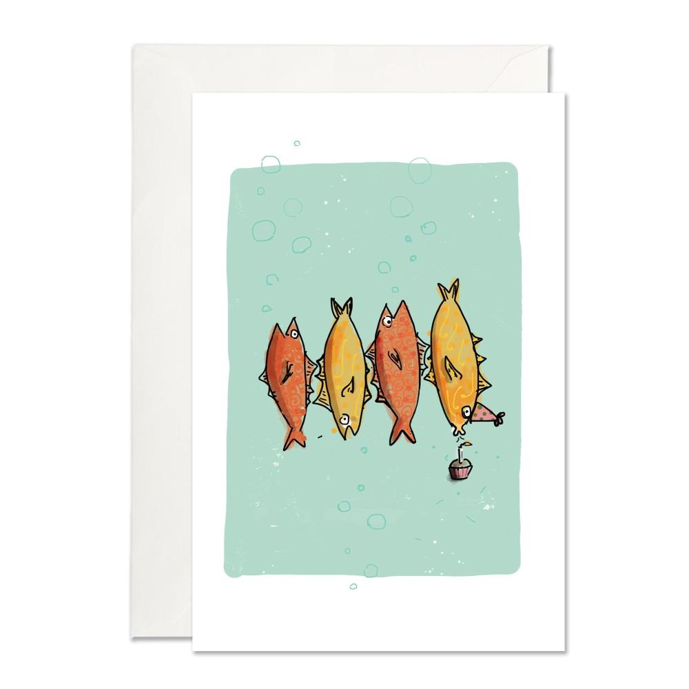 birthday fishes card