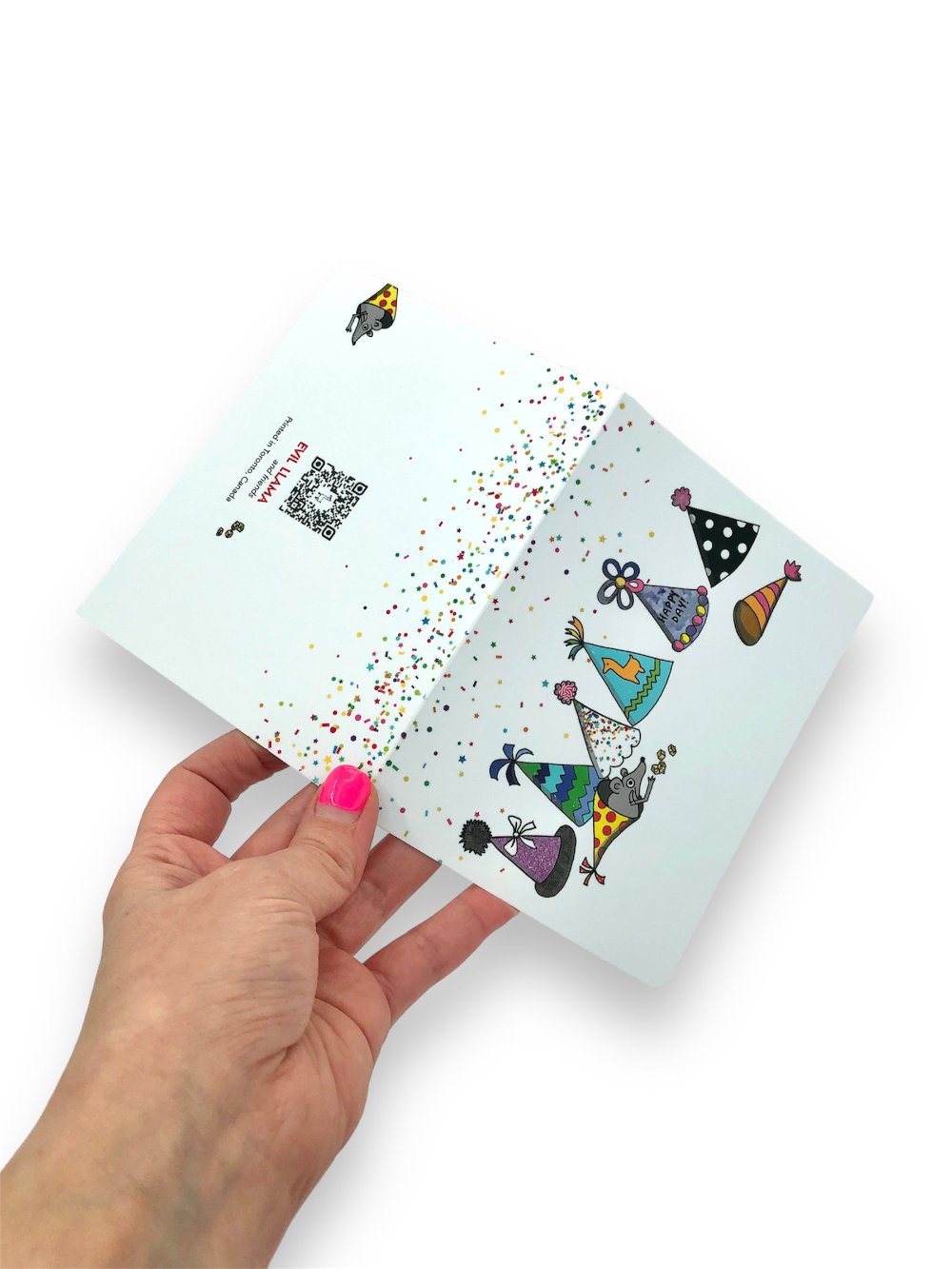 birthday rat in a hat card