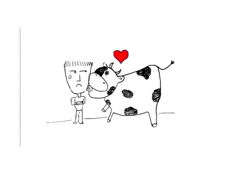 cow love funny valentine's day card