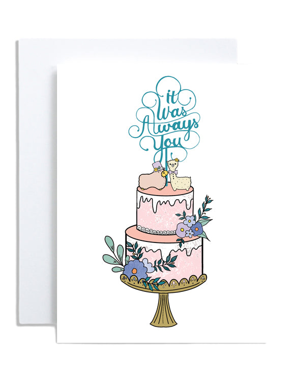 it was always you wedding card