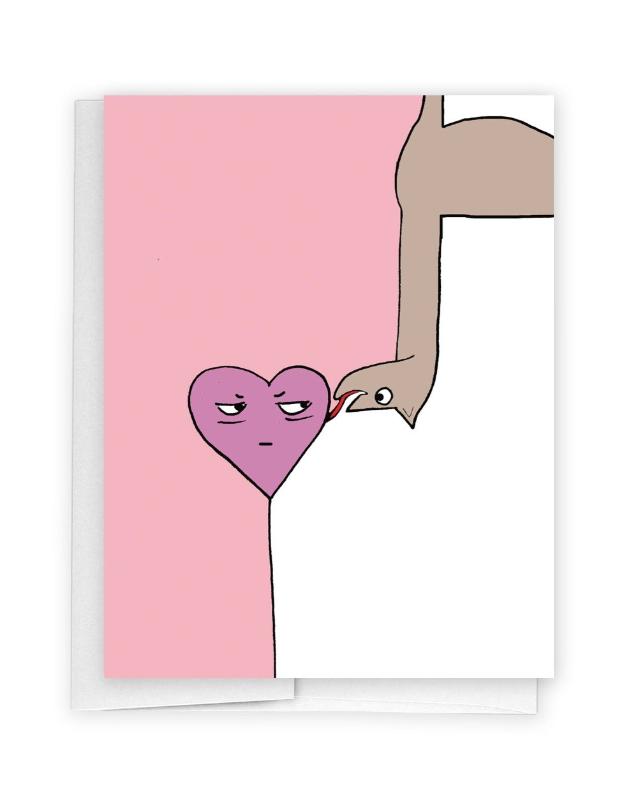 lick lick lick valentine's day card