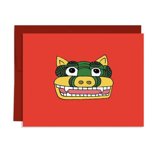 lunar lion / lunar new year card