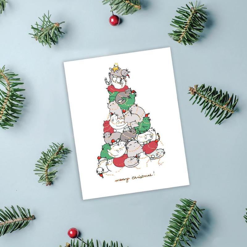 meowy christmas card