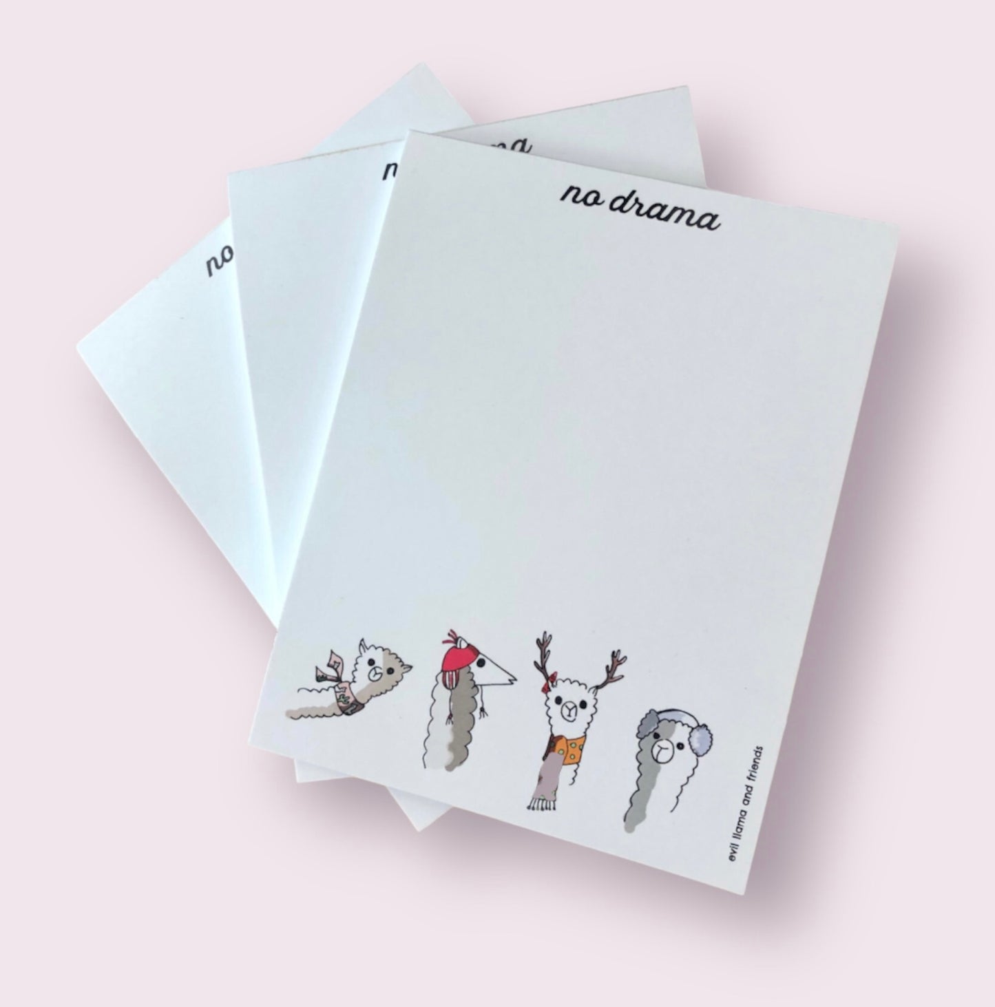 no drama llamas notepad