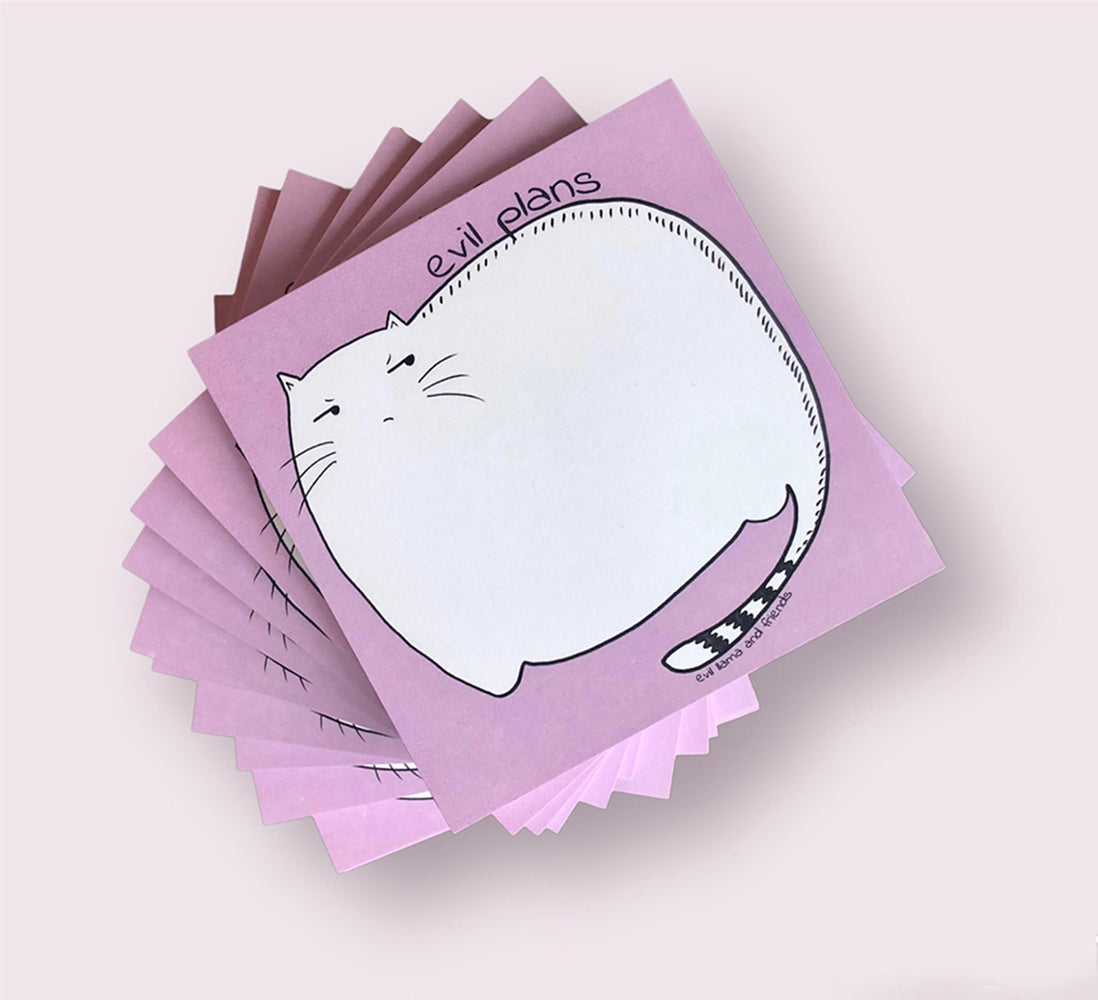 evil plans notepad