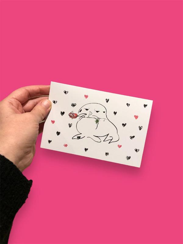 kiss from a rose valentine's day card