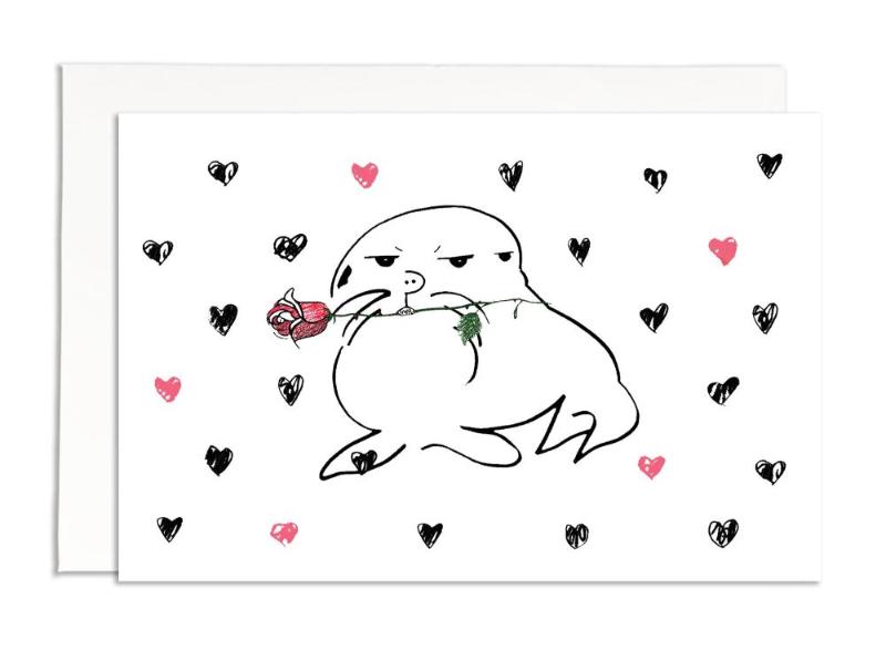 kiss from a rose valentine's day card