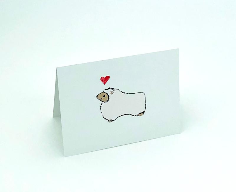 sheepaca valentine's day card