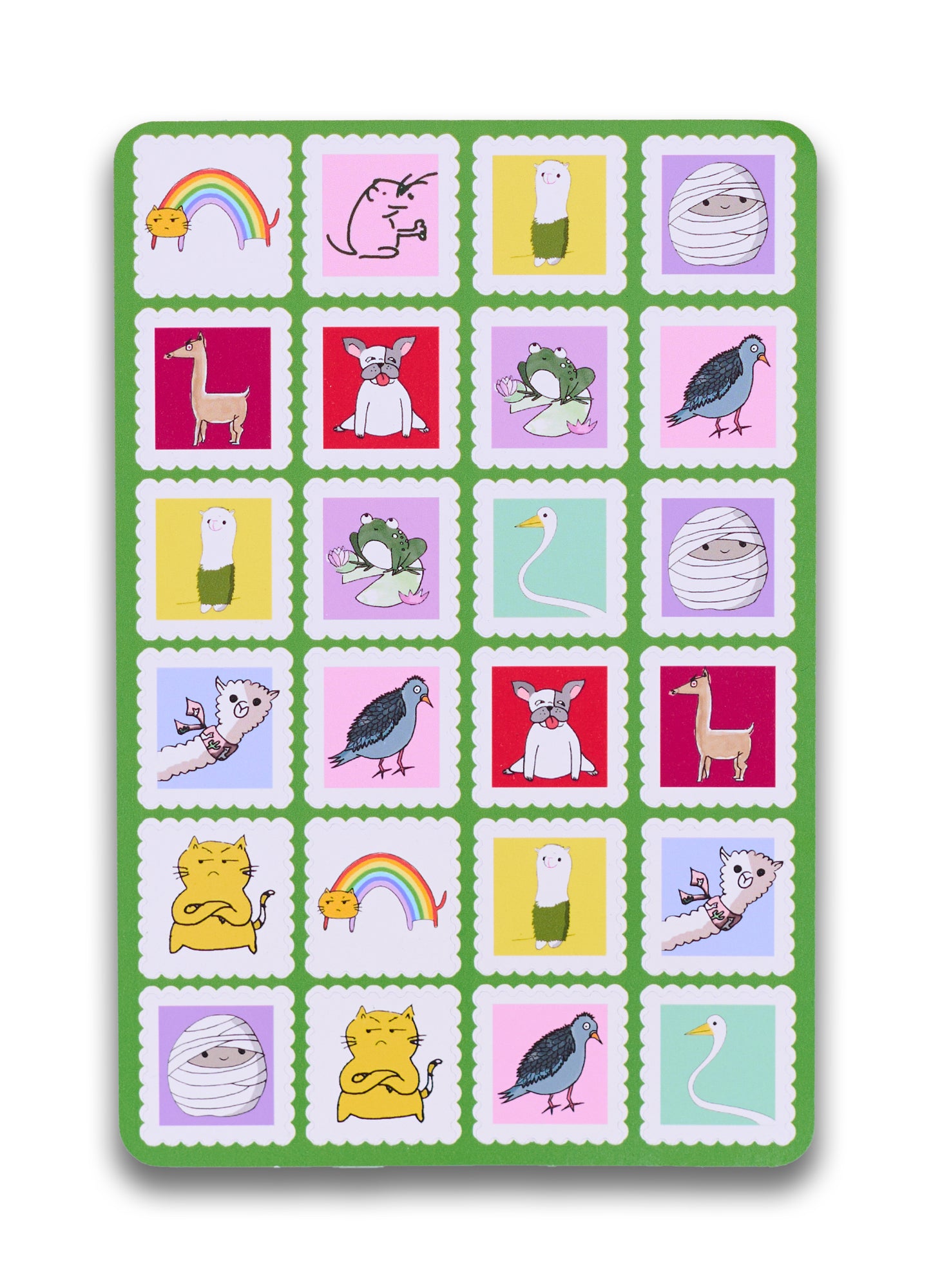 mini stamp sticker sheet