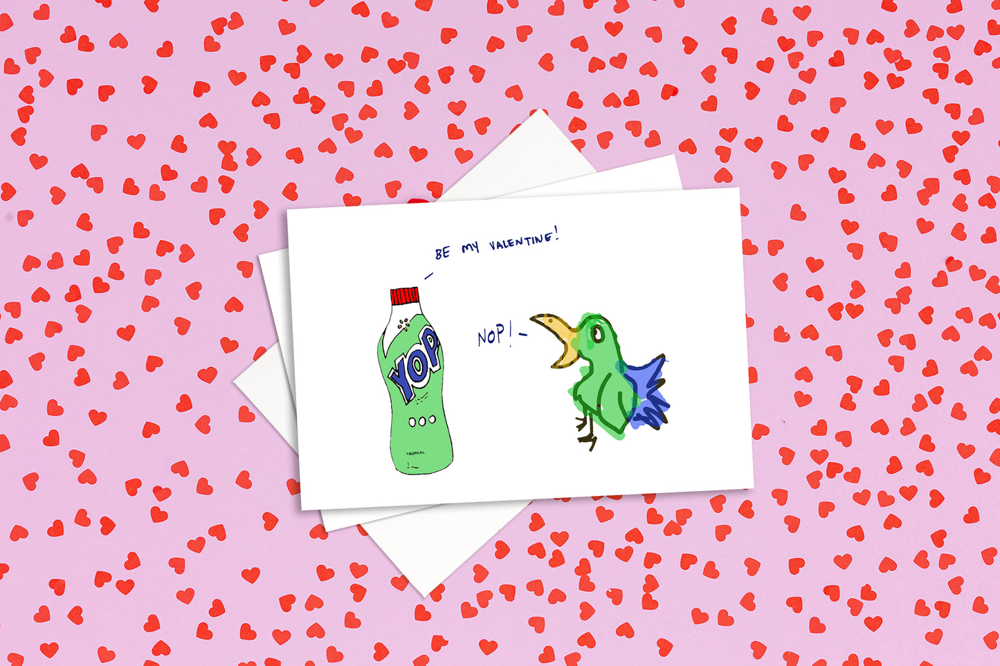 yop and nop valentine's day card