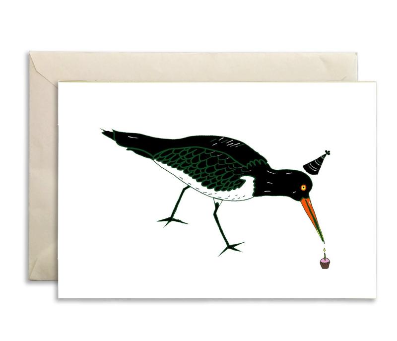 oystercatcher birthday card for him, bird birthday card for husband, dad birthday card, funny birthday card birder, friend birthday funny