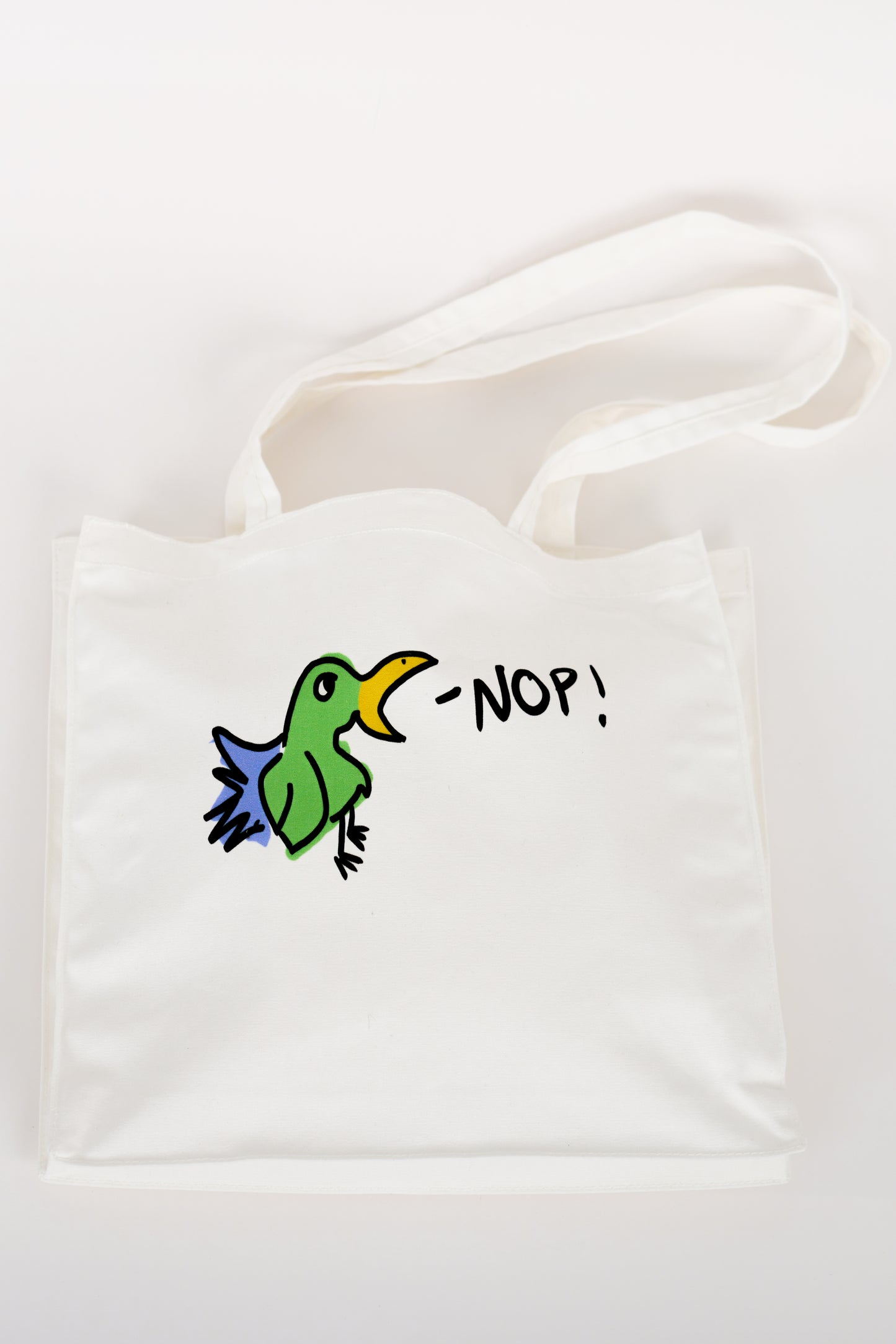nope bird tote bag