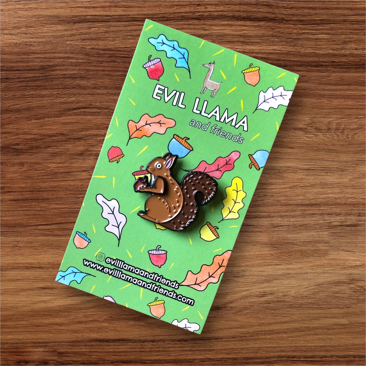 archie the squirrel interactive pin