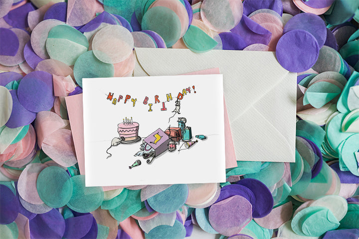 birthday rats card