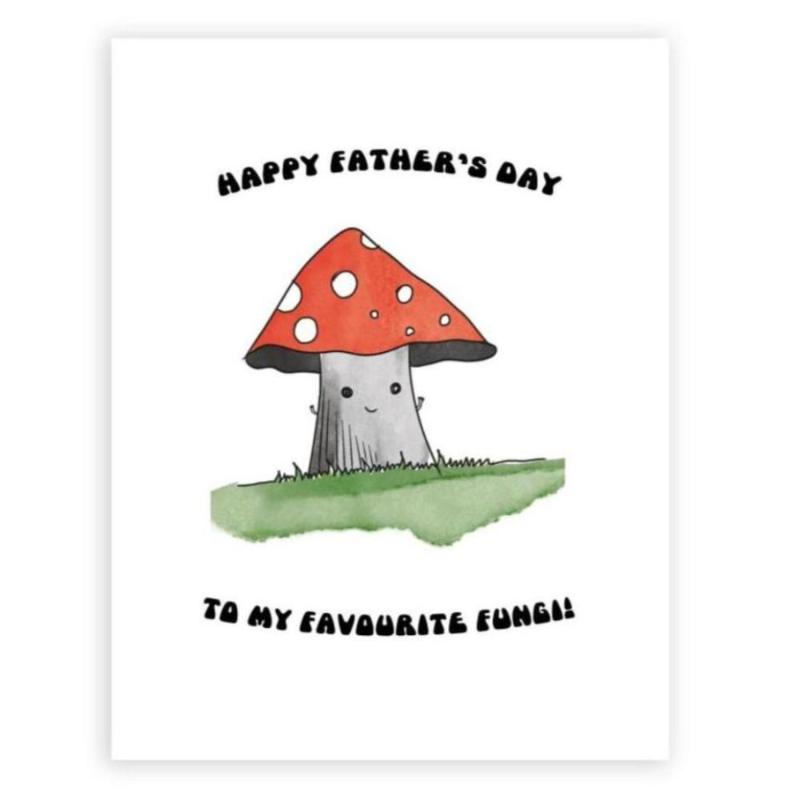 fungi father's day card