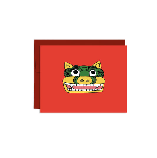lunar lion / lunar new year card