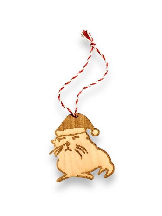 resentment seal wooden ornament