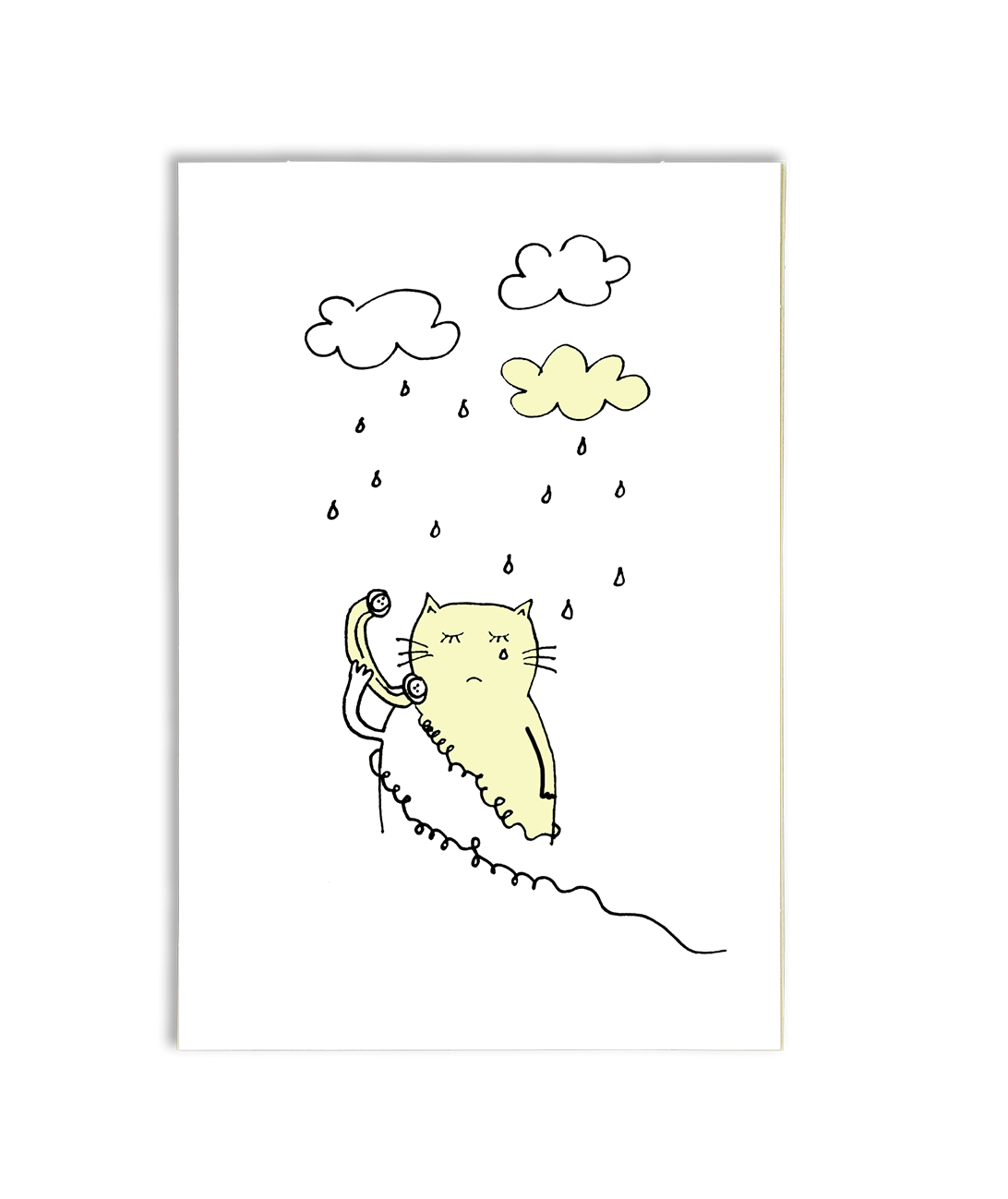 sad cat i miss you card