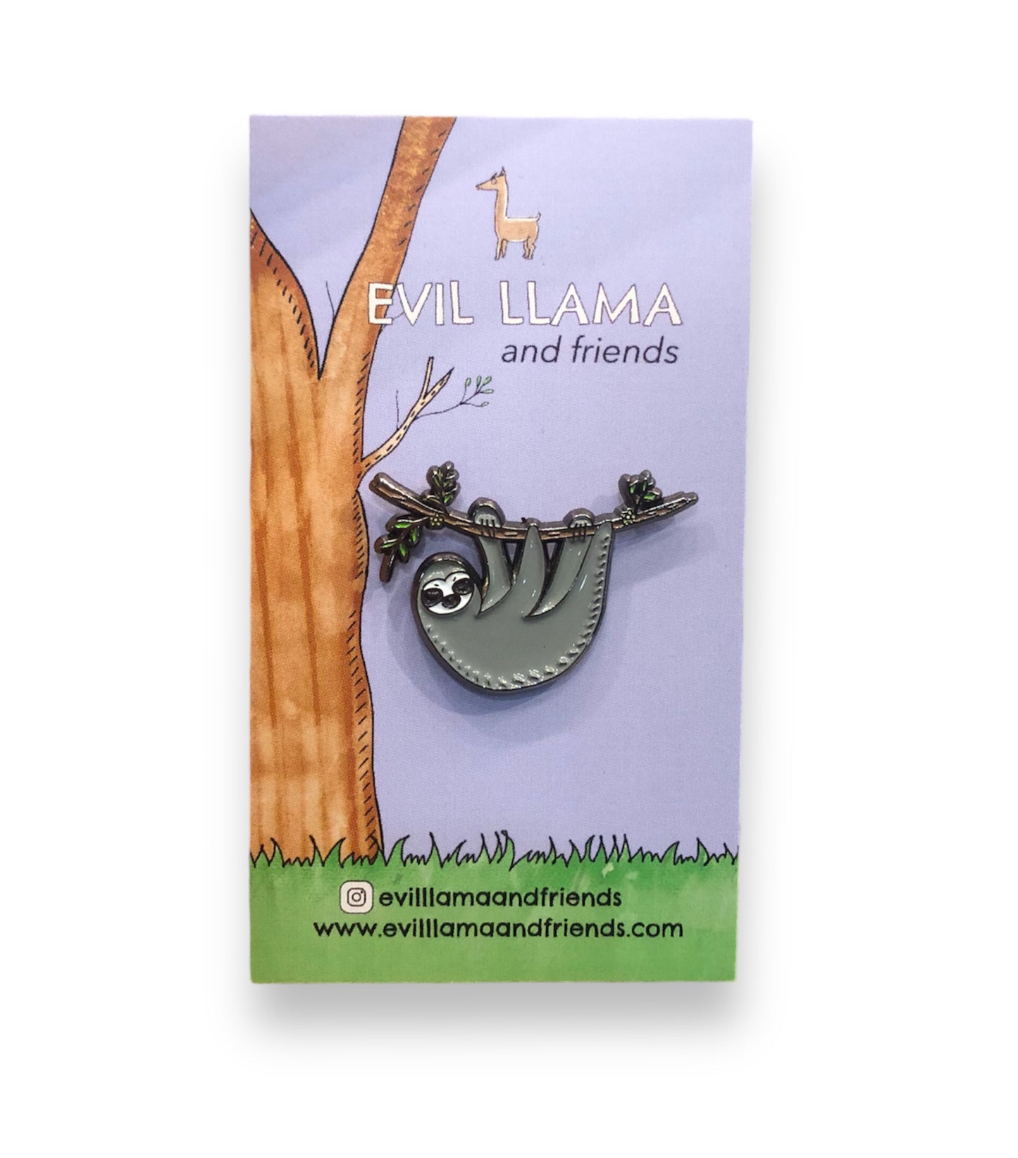 sleepy sloth pin