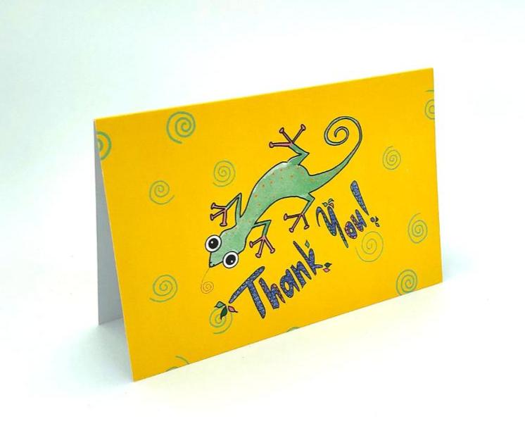 thank you gecko card